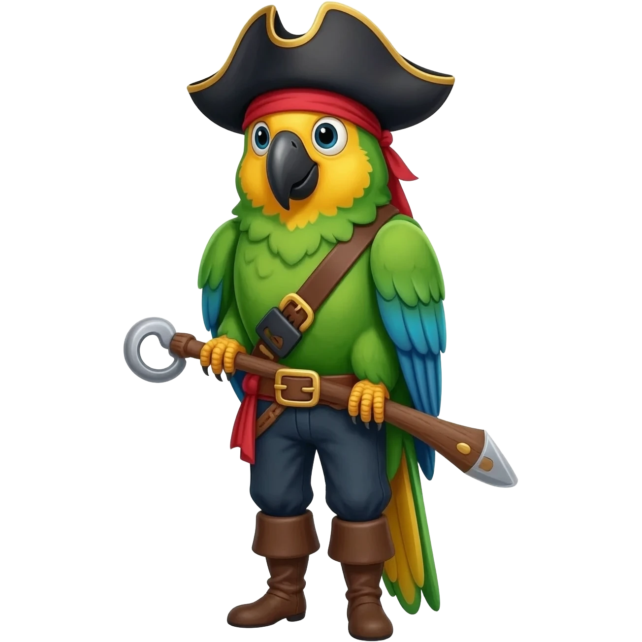 pirate and parrot emoji