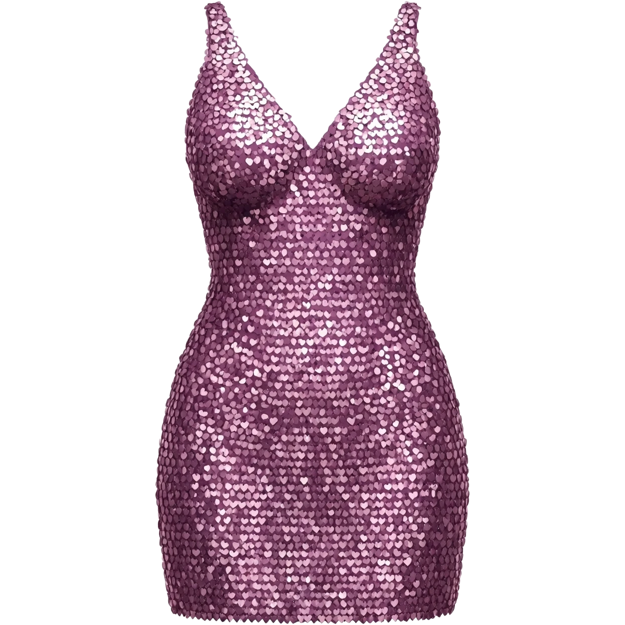 dress with sparkles and heart emoji