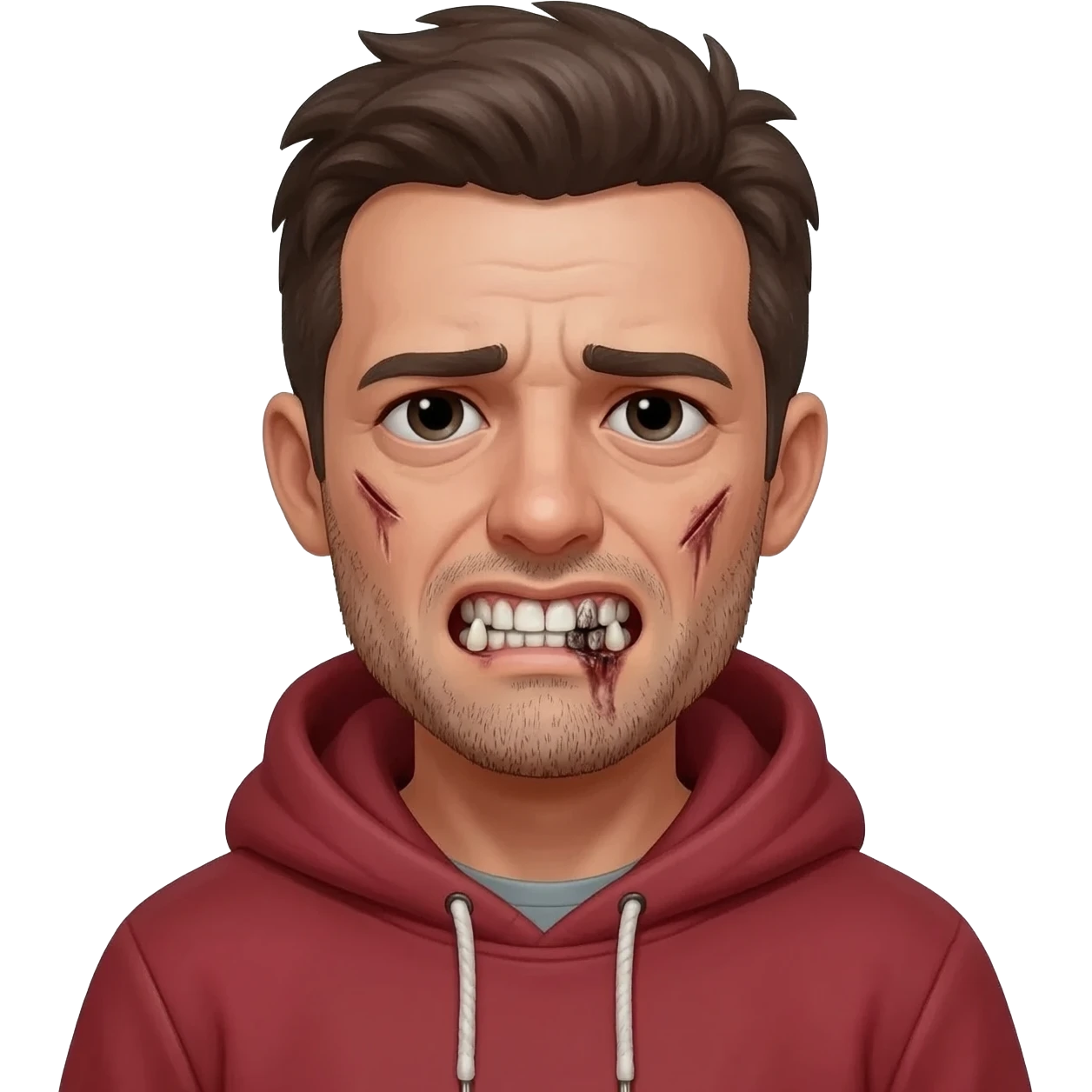 Man with dirty teeth emoji