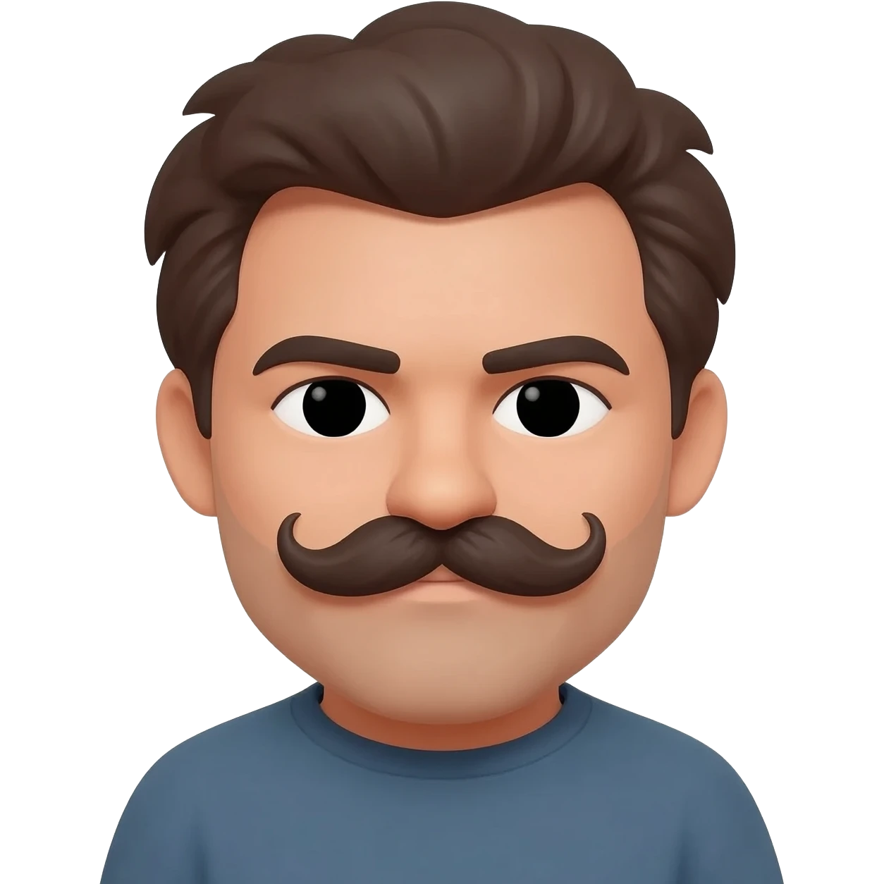 actor mustache emoji