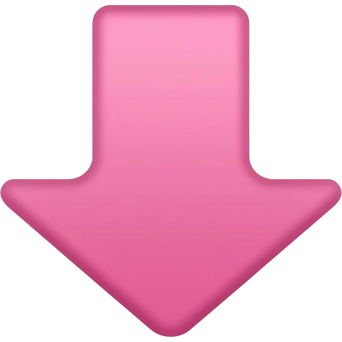 down arrow pink emoji