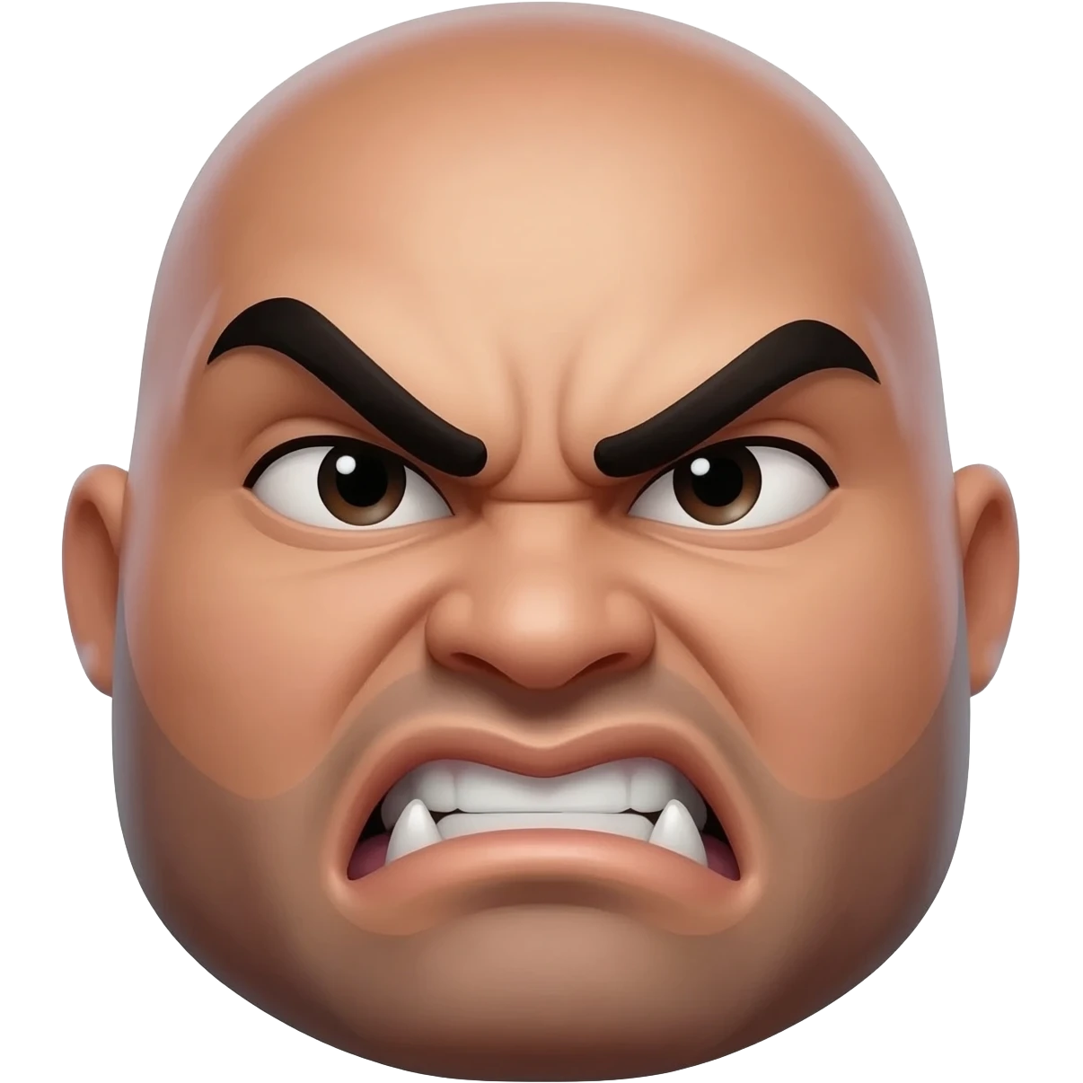 Facial expression for “that’s tuff” emoji