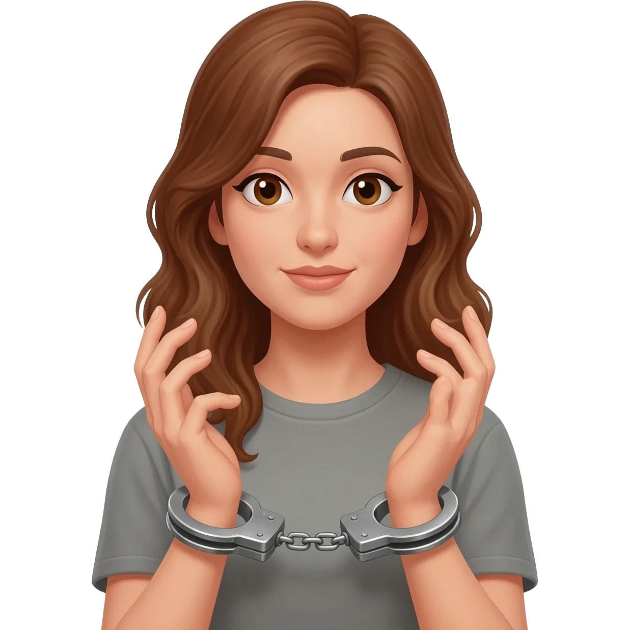 Women in handcuffs emoji