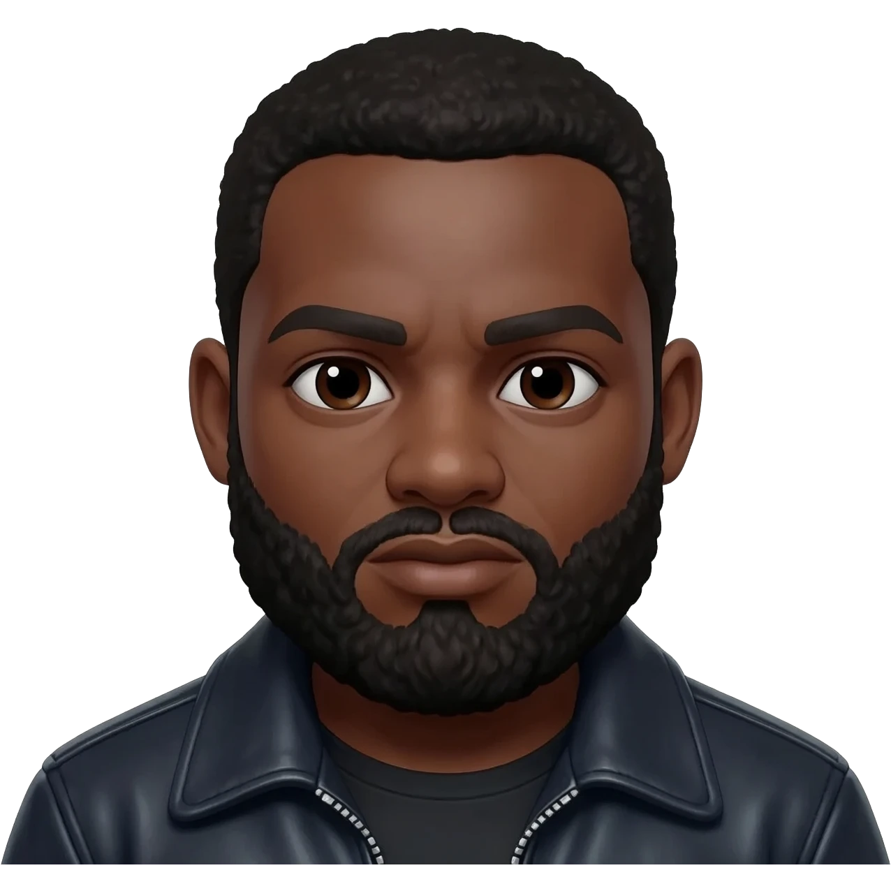 Homme noir barbue emoji