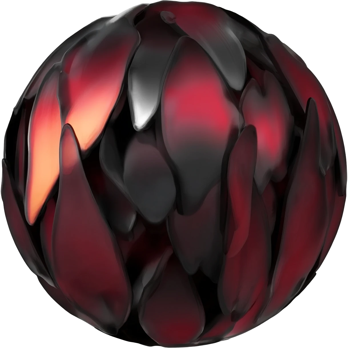  Black-Red-Iridescent-Decoration emoji