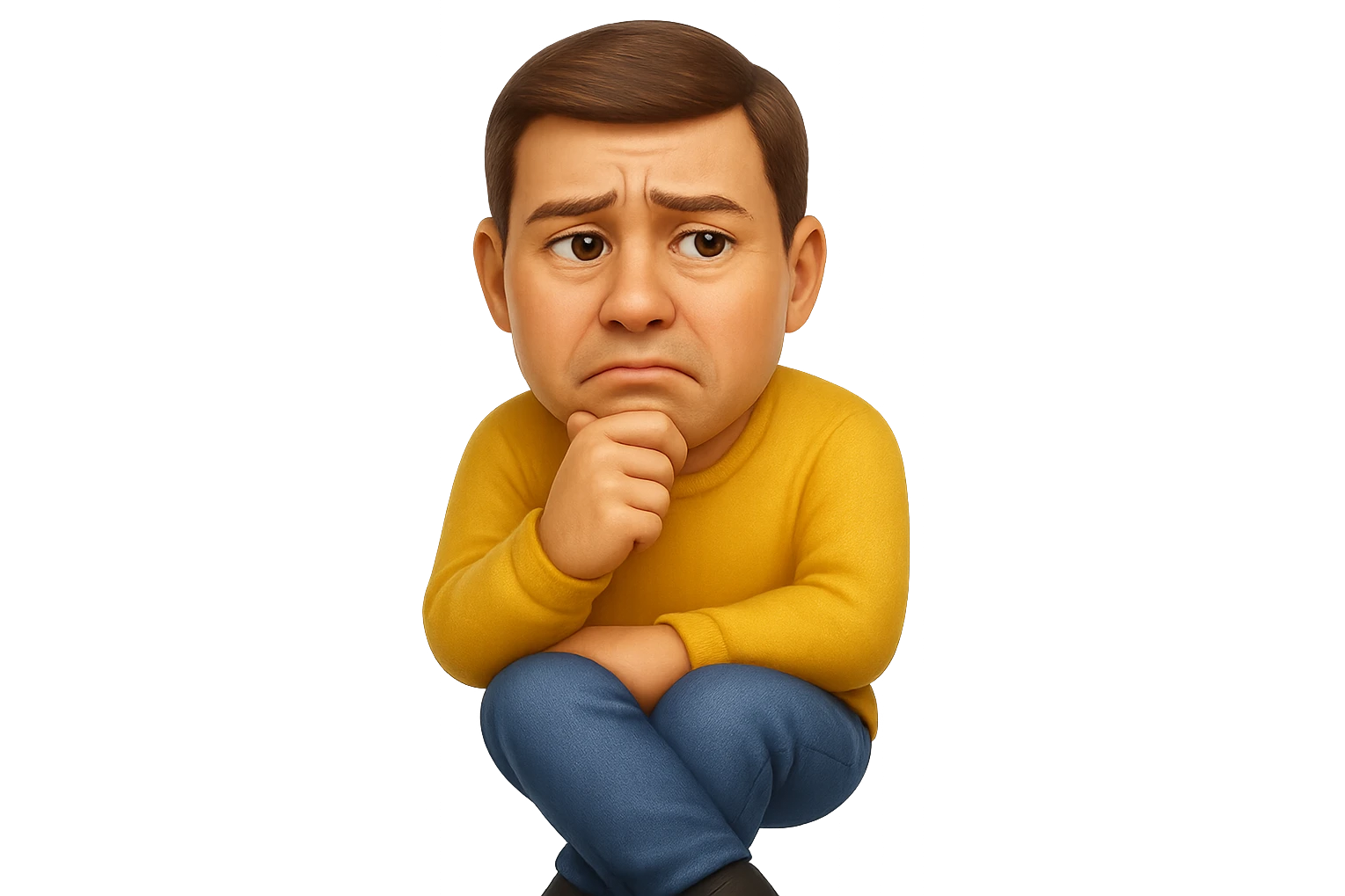 emoji stile iphone che riguarda l'argomento "stipsi/andrò al bagno oggi?", iperrealistico 4k emoji