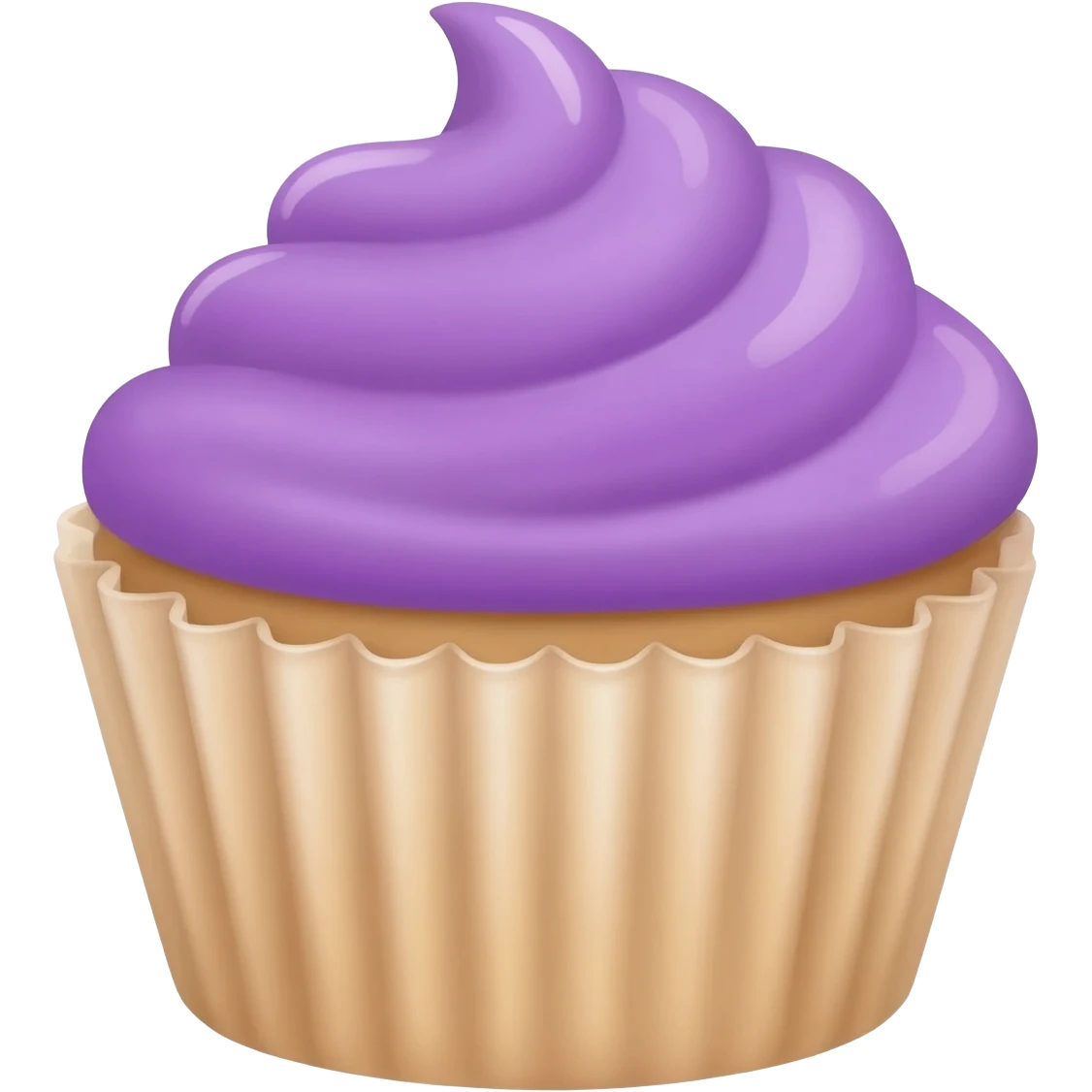 cupcake with purple icing emoji