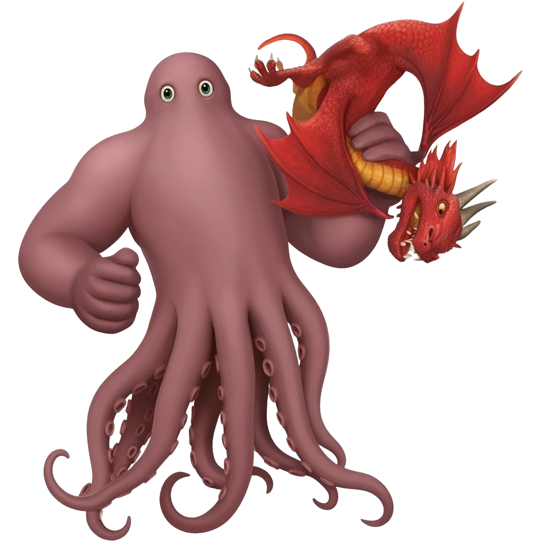 Squid HOLDING draco emoji