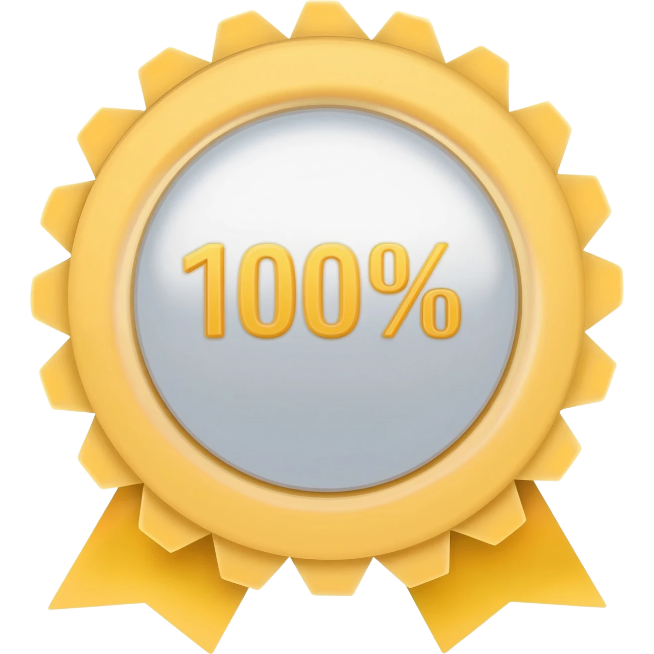 100% pass ribbon emoji