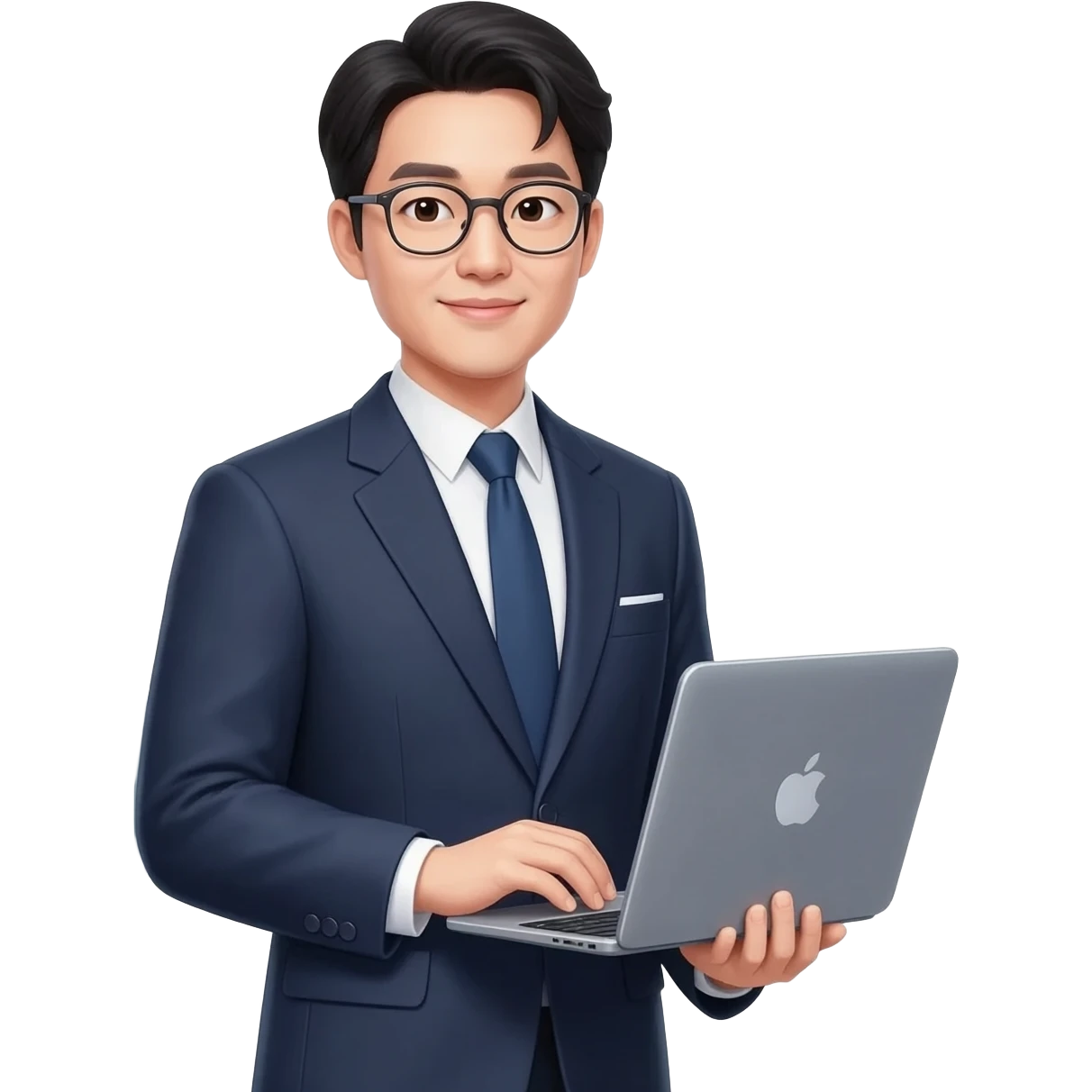 Офисный корейский сотрудник emoji