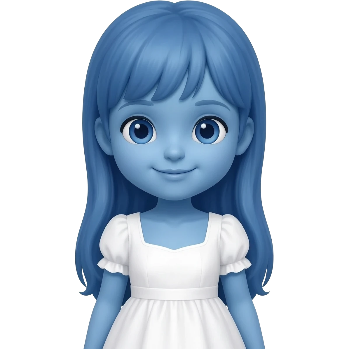 СИНЯЯ БАБОЧКА В БЕЛУЮ РОМАШКУ emoji