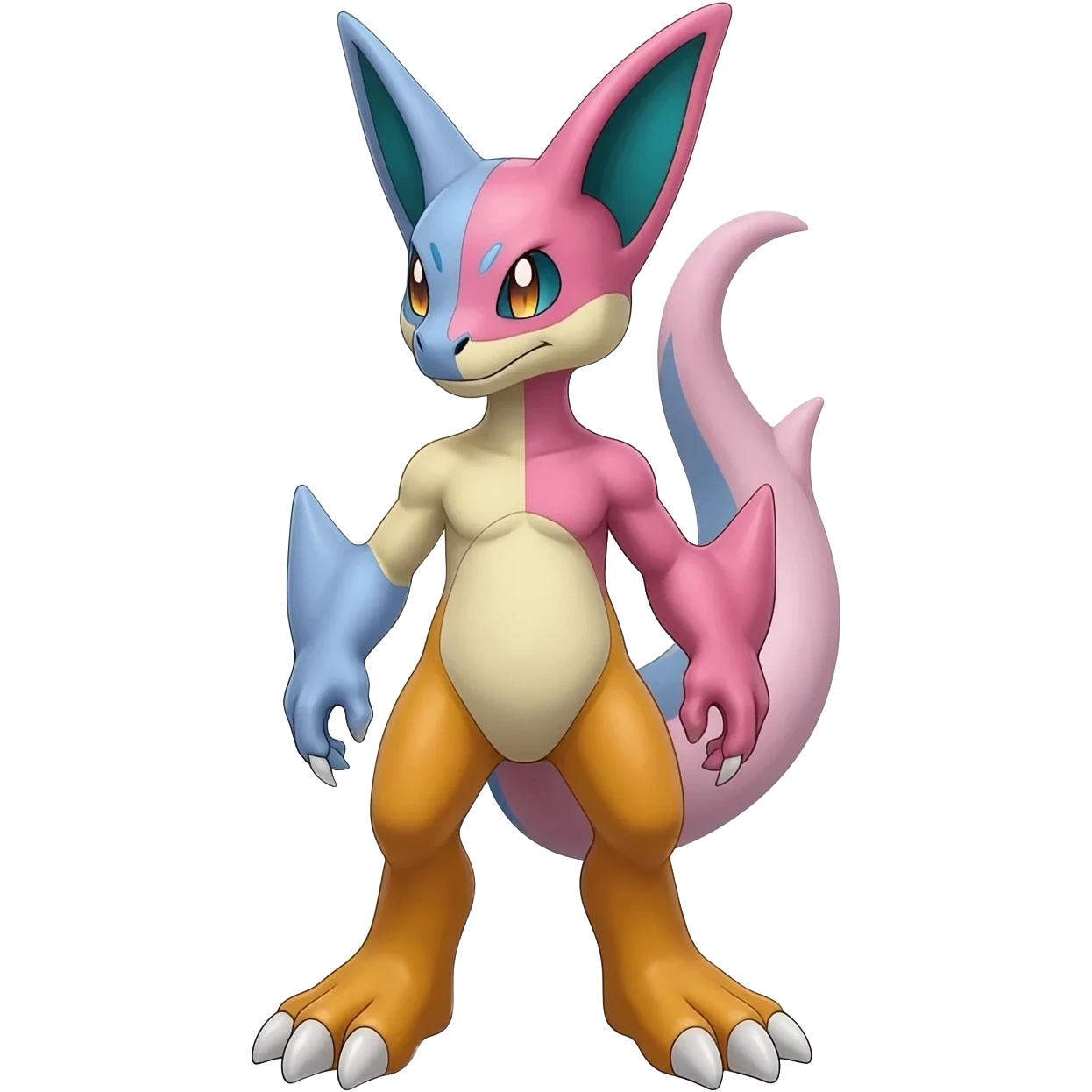 Meloetta-Wargreymon-Guilmon-Agumon-Pokémon-Digimon-Fakémon-fusion-hybrid-creature emoji