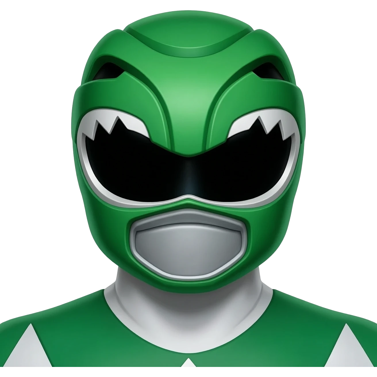 Angry green might morphing power ranger emoji