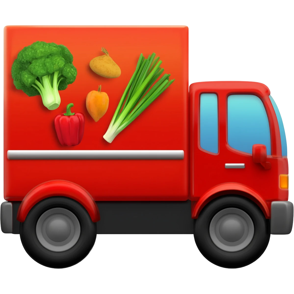 CAMION CON VERDURAS, HACIA AL LADO DERECHO emoji