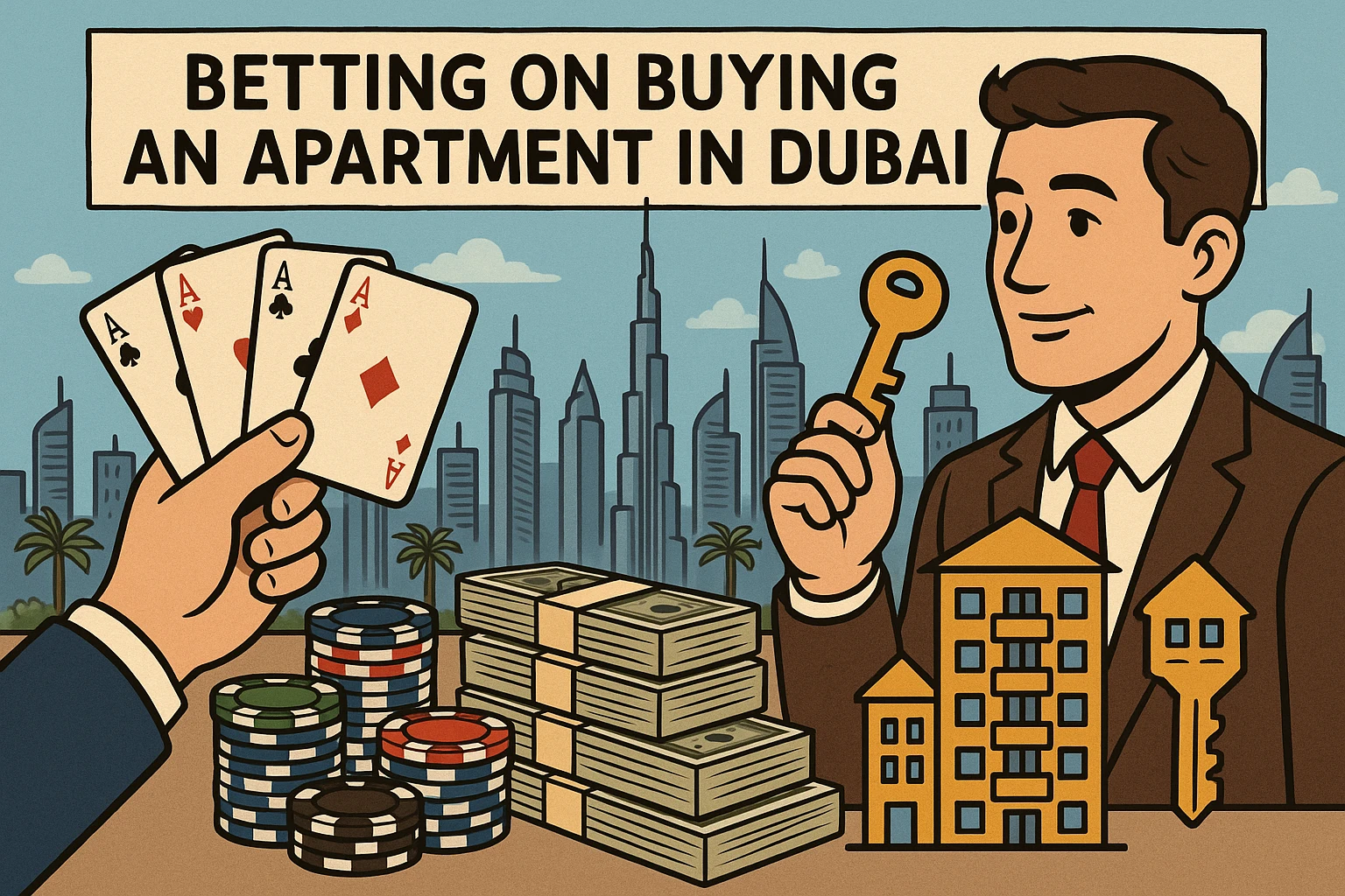 Betting on buying an apartment in Dubai emoji