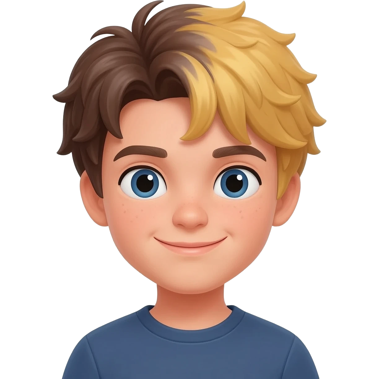 wite  boy with brown slash blondish hair emoji