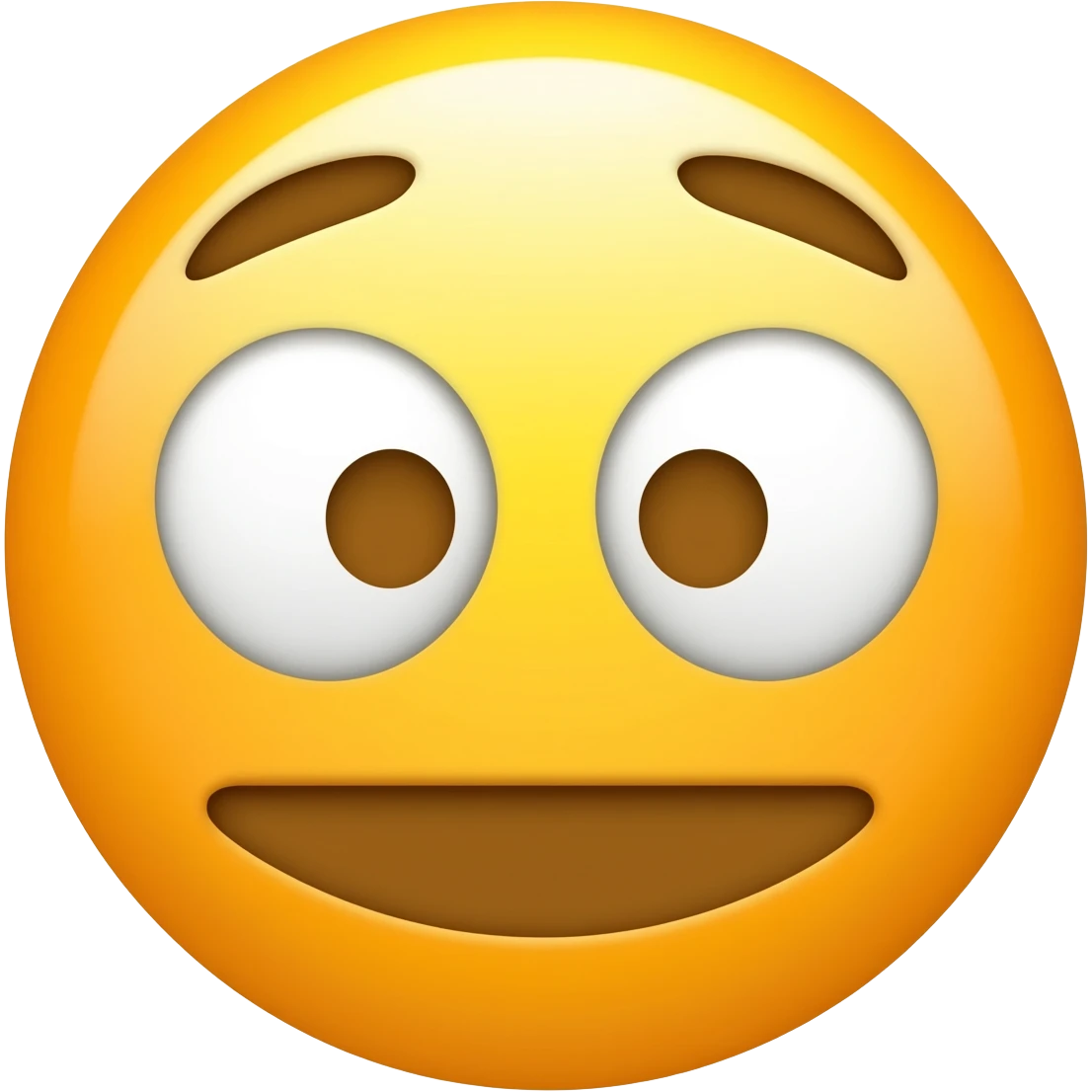 Emoji qui dévisage emoji