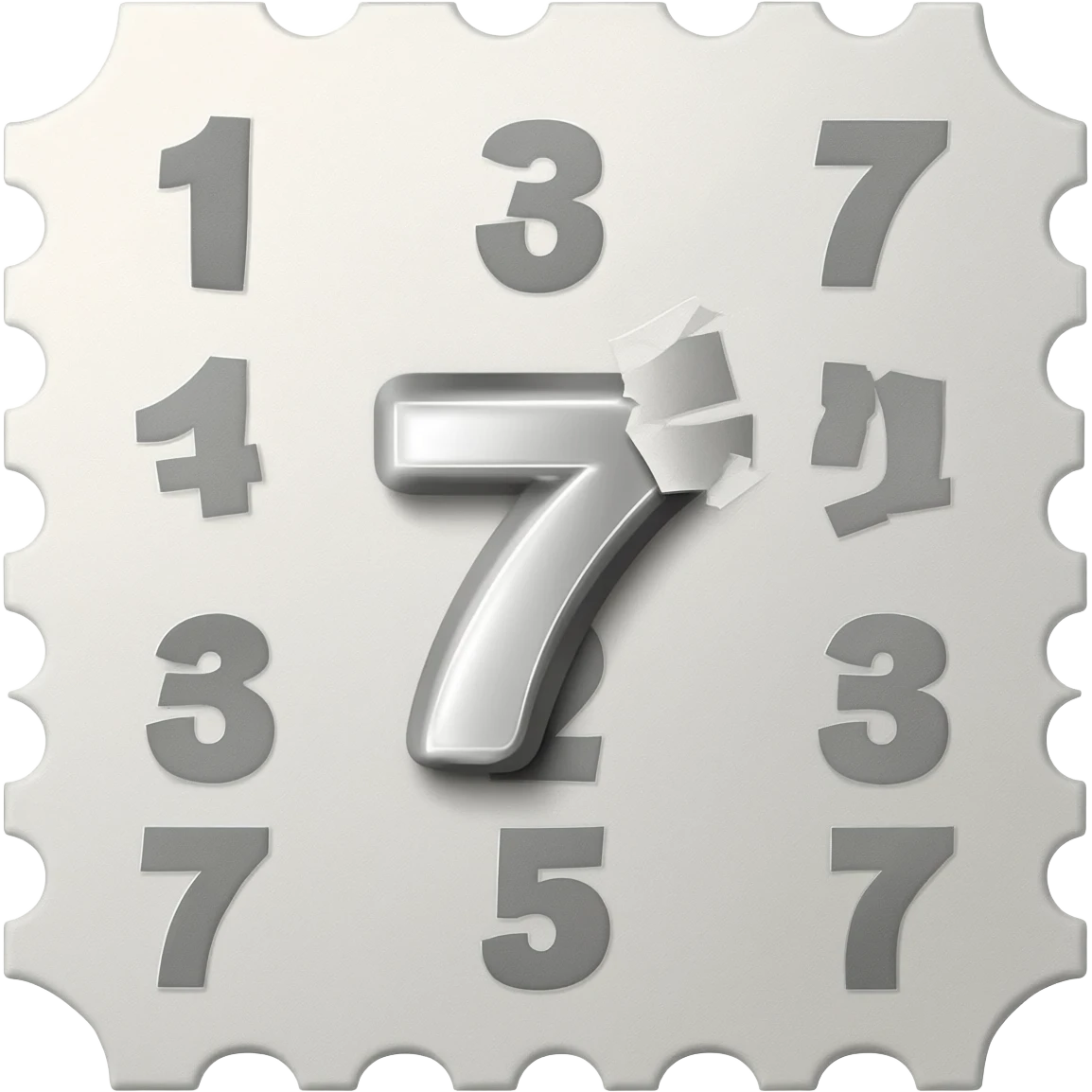 Scratch-off lottery ticket emoji