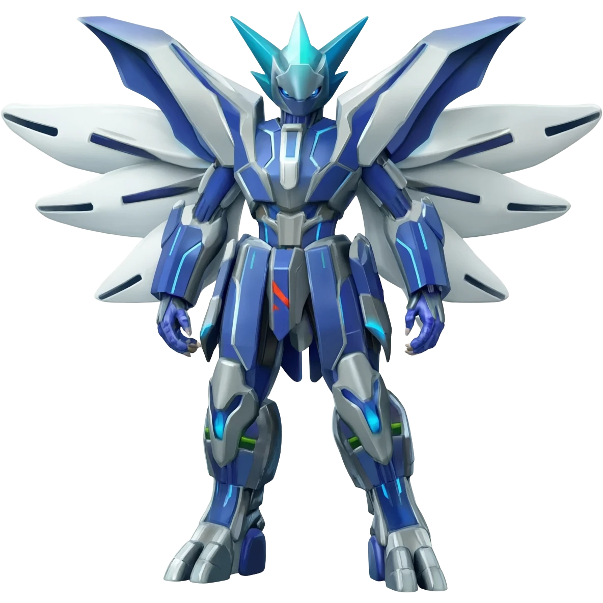 Futuristic Suicune-Dialga-Kyurem-Reshiram-Creature, (full body) emoji