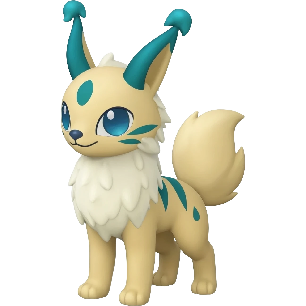 Meloetta-Vernid-Bobcat-Primagen-Fionbri-Trico-Protogen-hybrid-fusion-Fakémon-creature, full body emoji