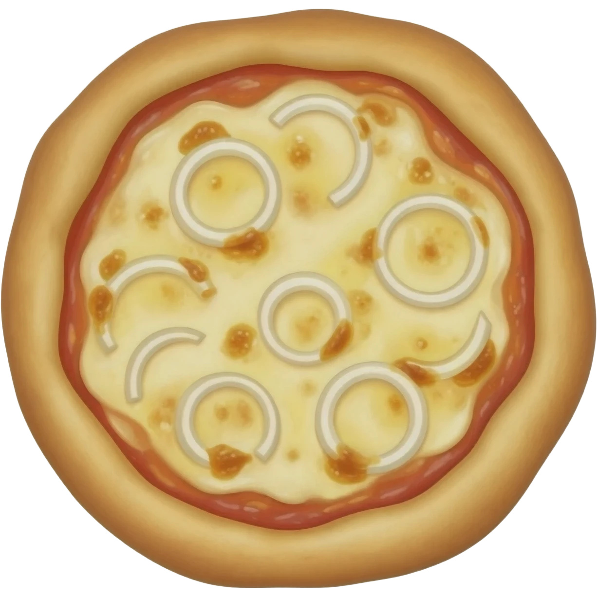 Onion pizza with A LOT OF ONION emoji