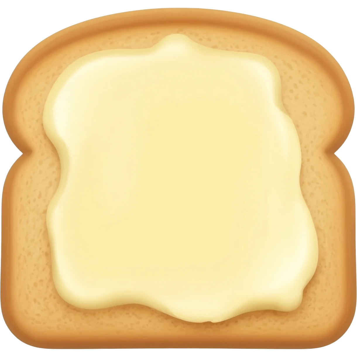 식빵에 버터 스프레드가 올라가져 있는 이모지 만들어줘 emoji
