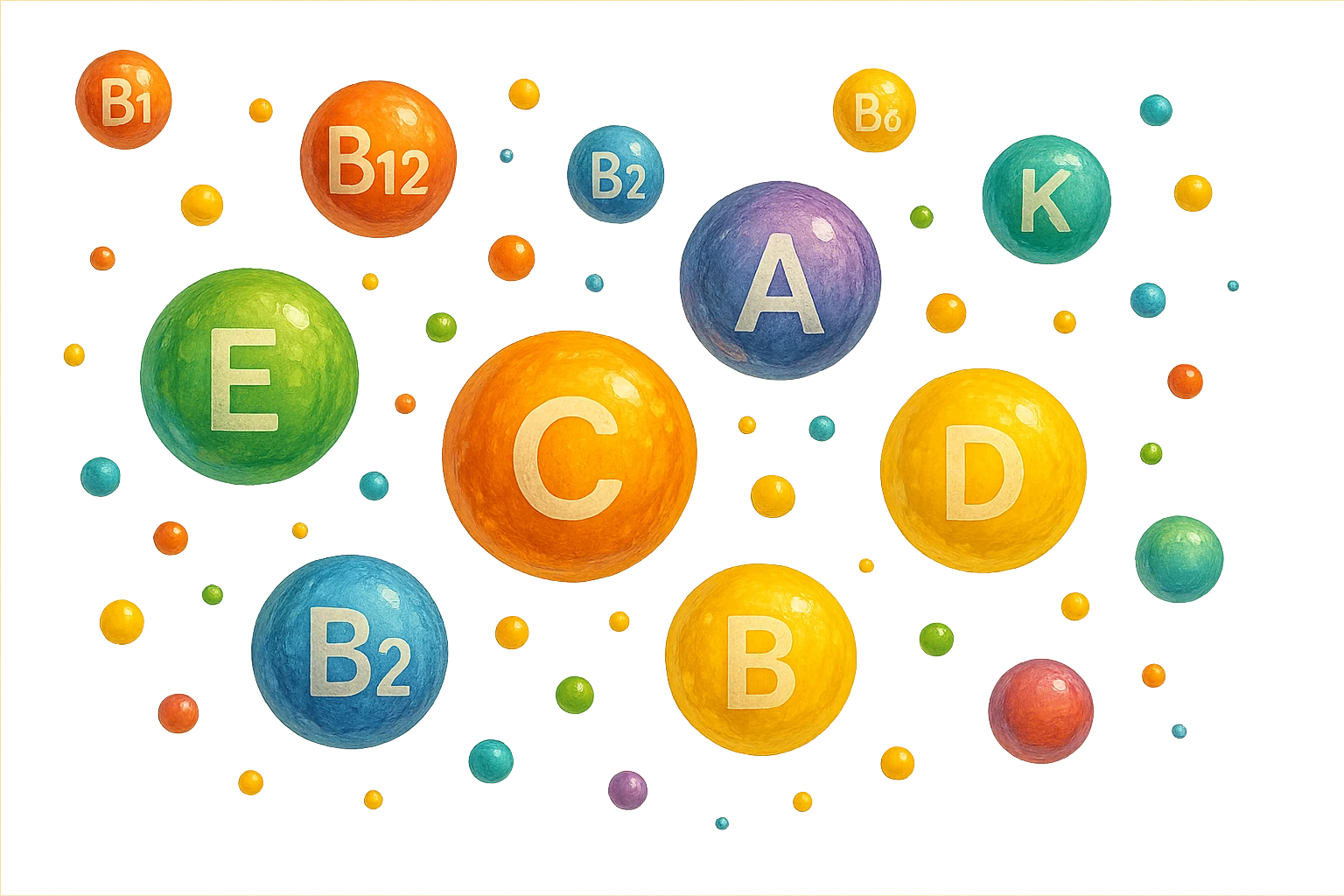 particelle di vitamine fluttuano in aria emoji