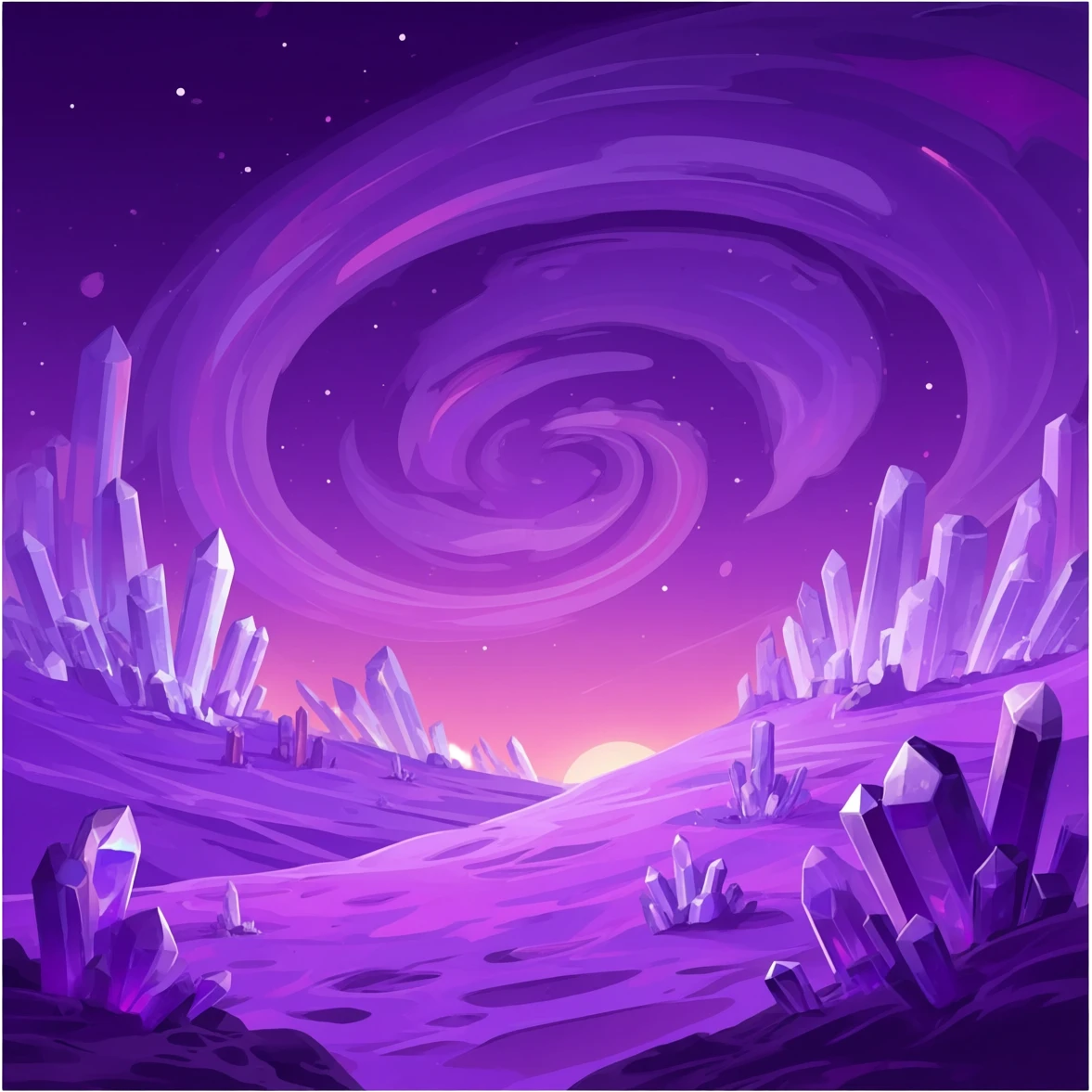 I need in purple magic planet emoji