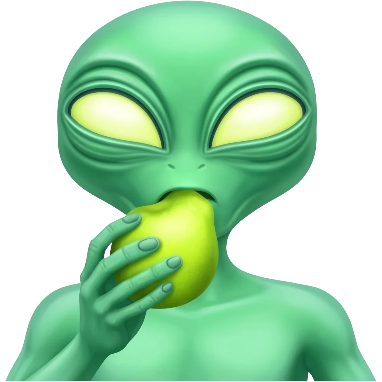 E.T. eating something emoji