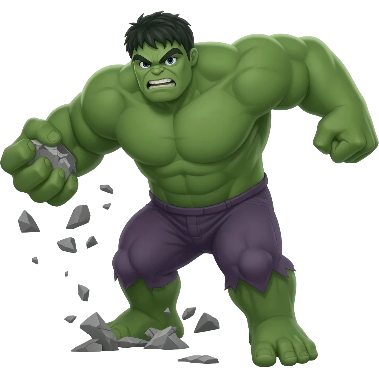 Hulk smash emoji