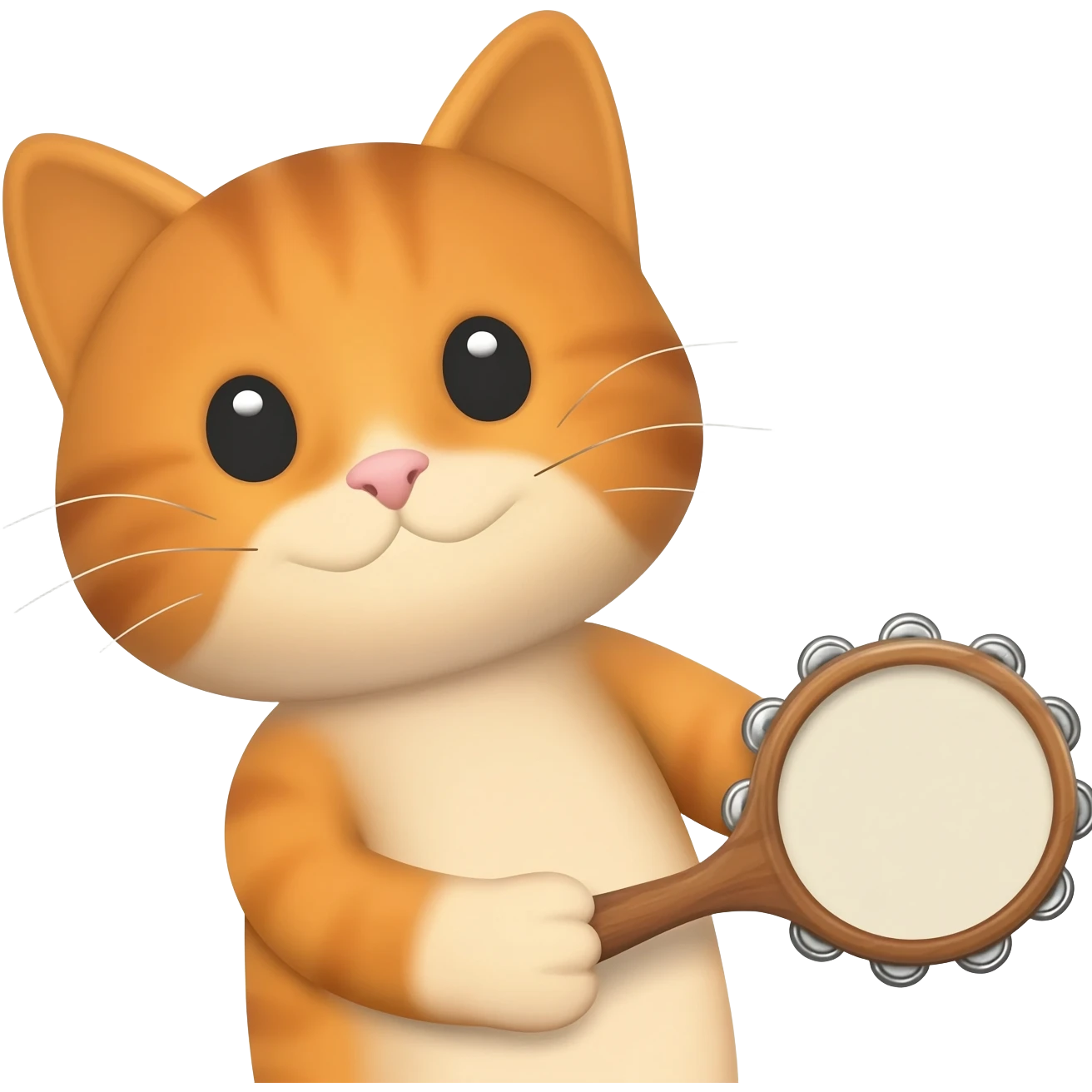 cat with tambourine emoji