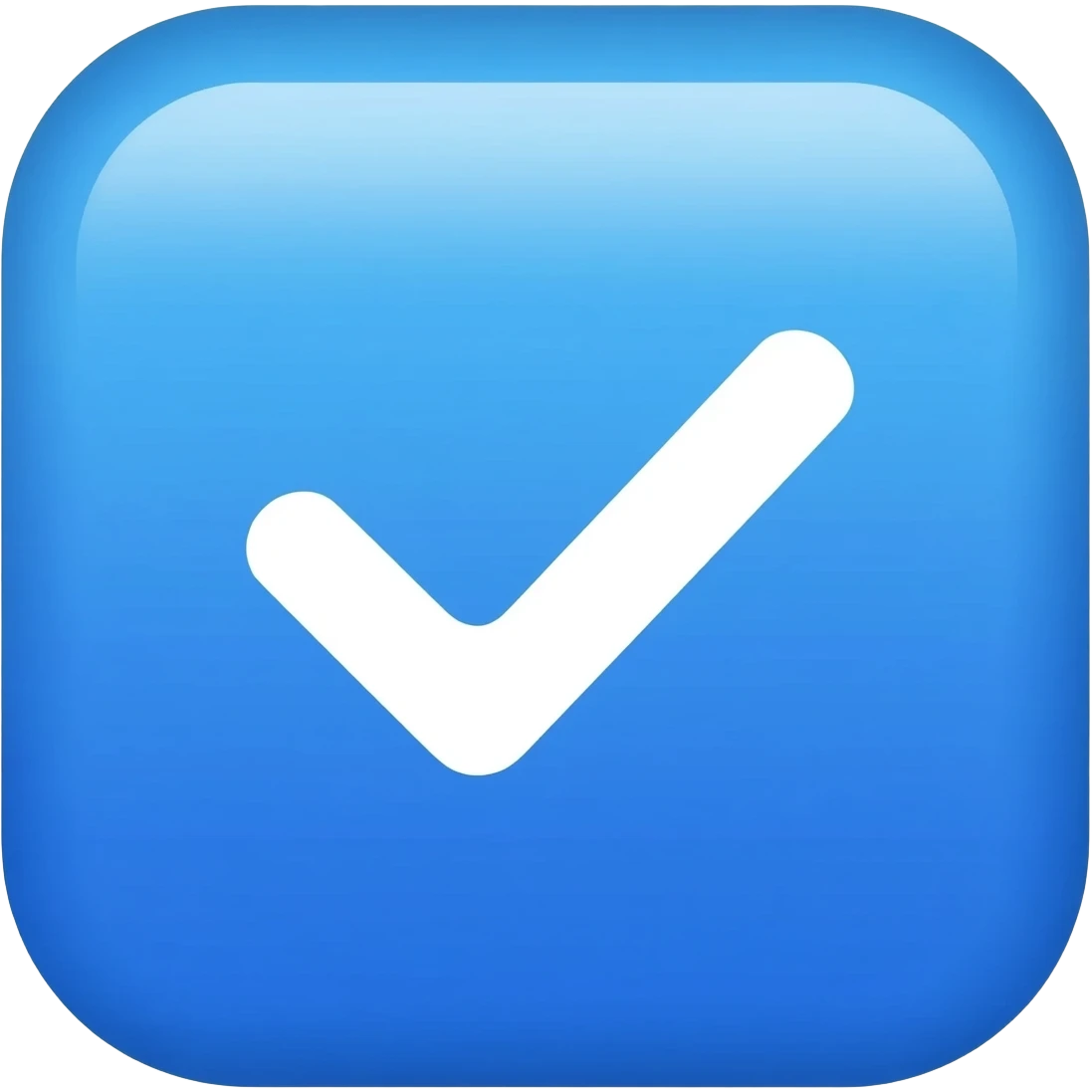 Синию галочку как в лайке emoji