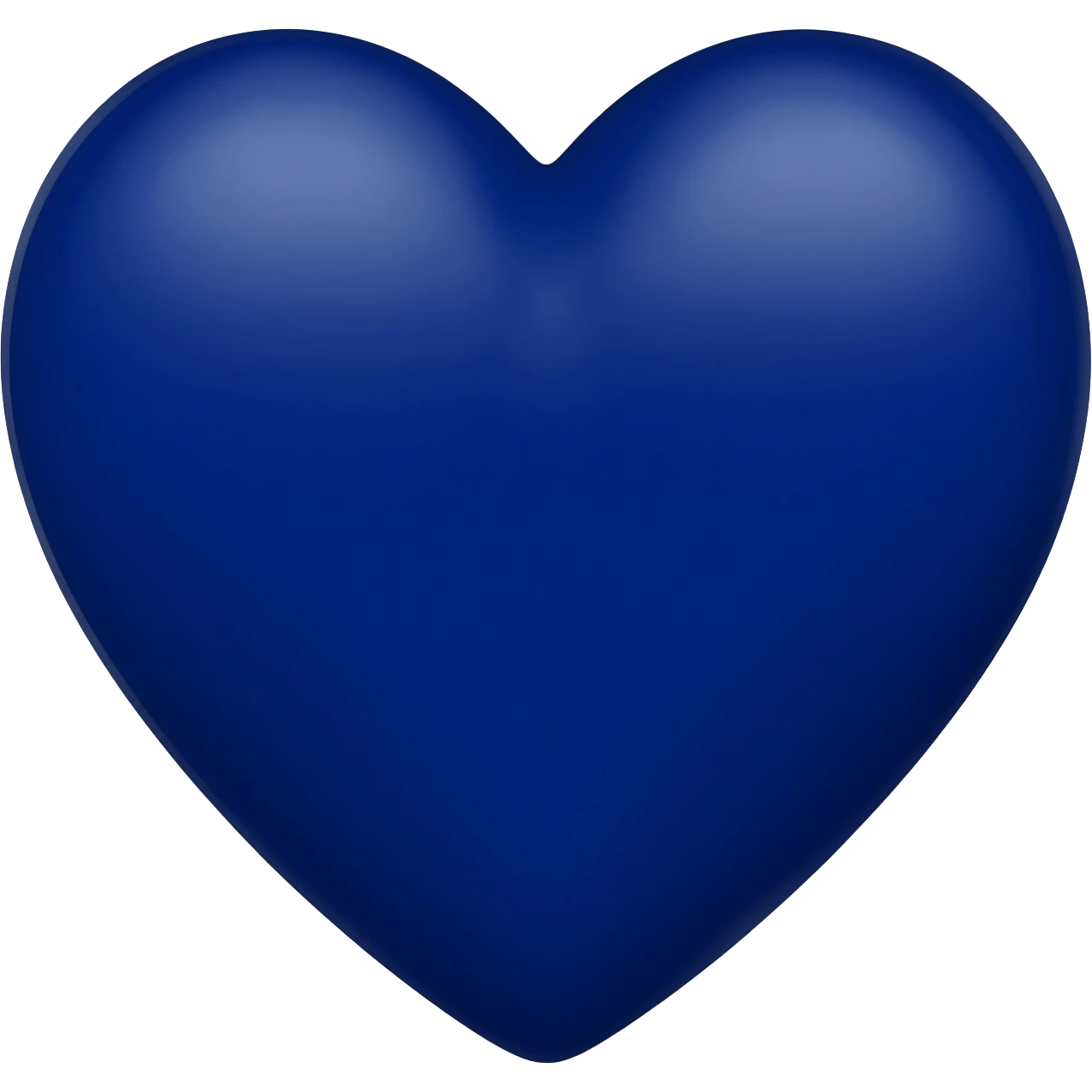 Navy blue heart emoji