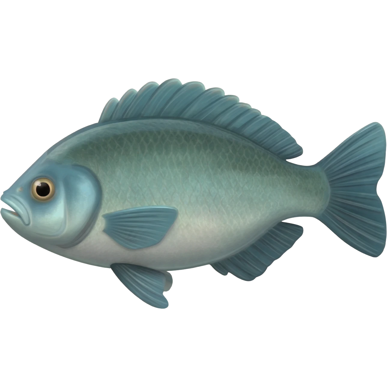 рибка одна в акваріумі emoji