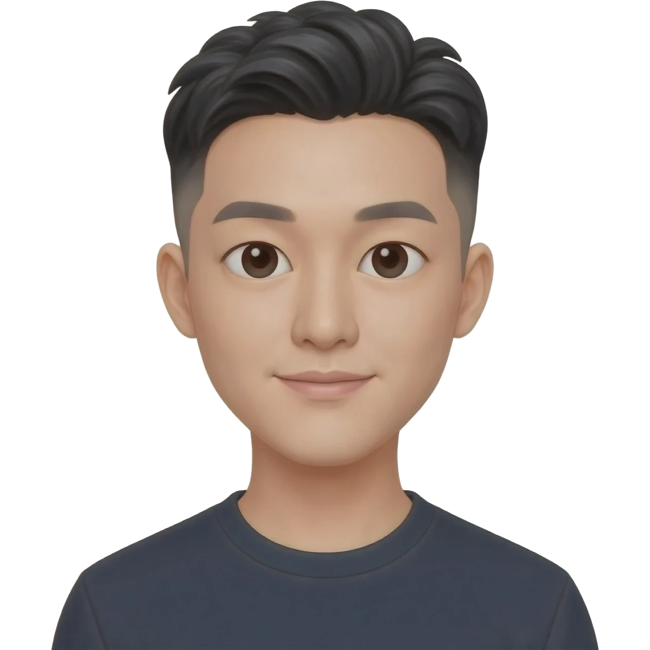 Korean man  fade hair cut 25 year old  emoji