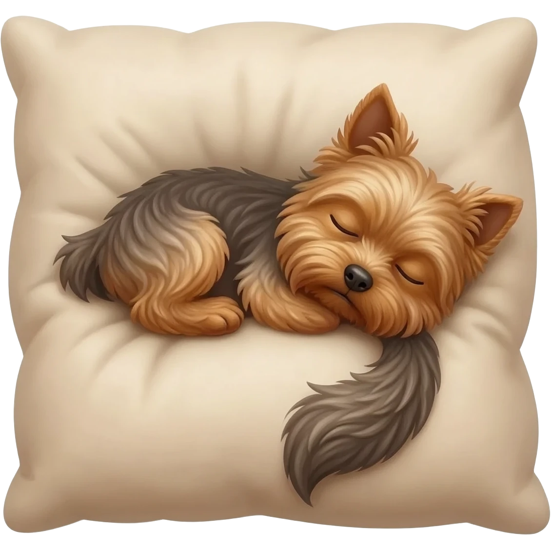 Yorshire terrier sleep emoji