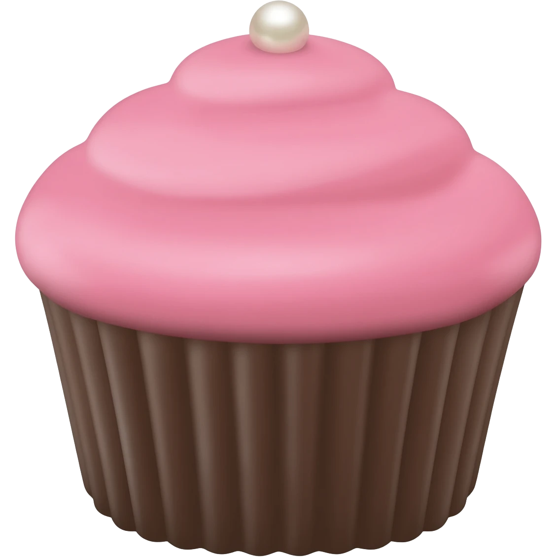 Cupcake with pink icing emoji