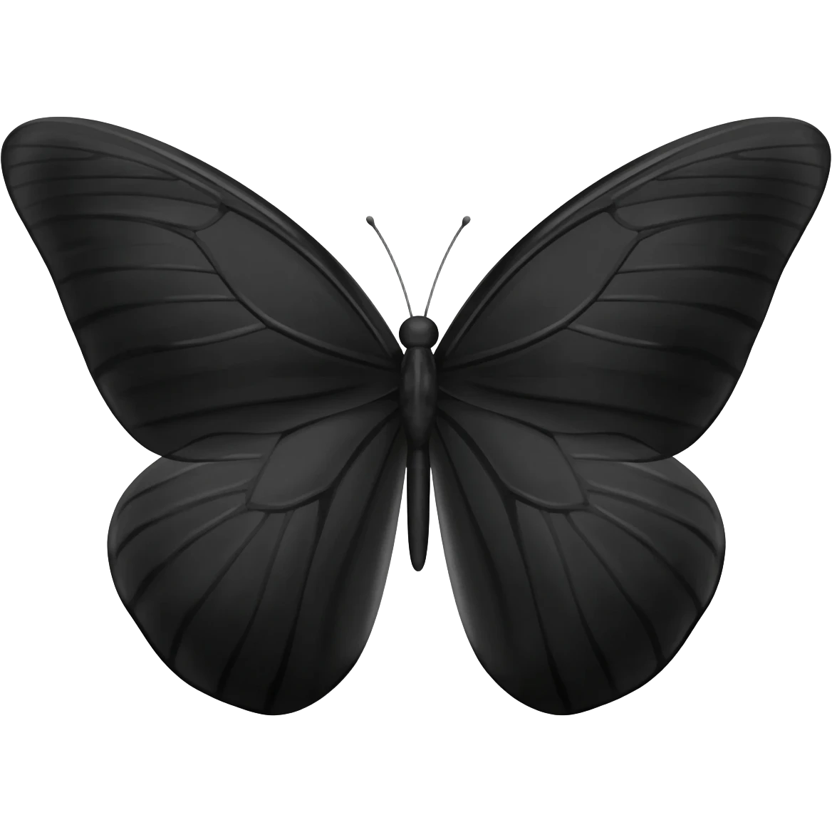 Mariposa negra emoji
