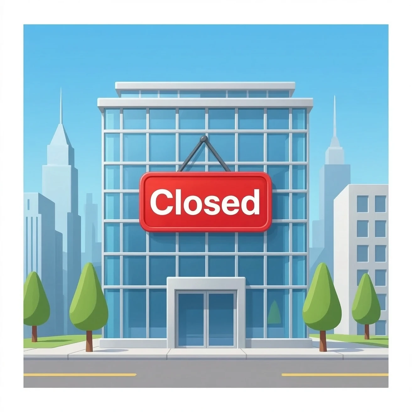 tancament de bancs emoji