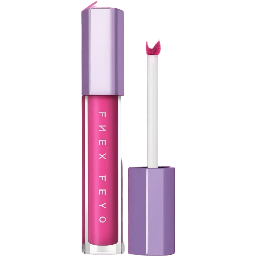 Fenty lipgloss pink and purple layers emoji