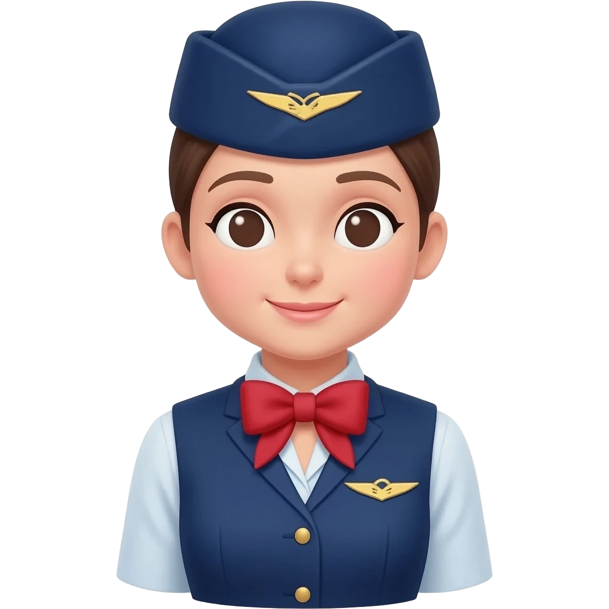 Una azafata de vuelo emoji