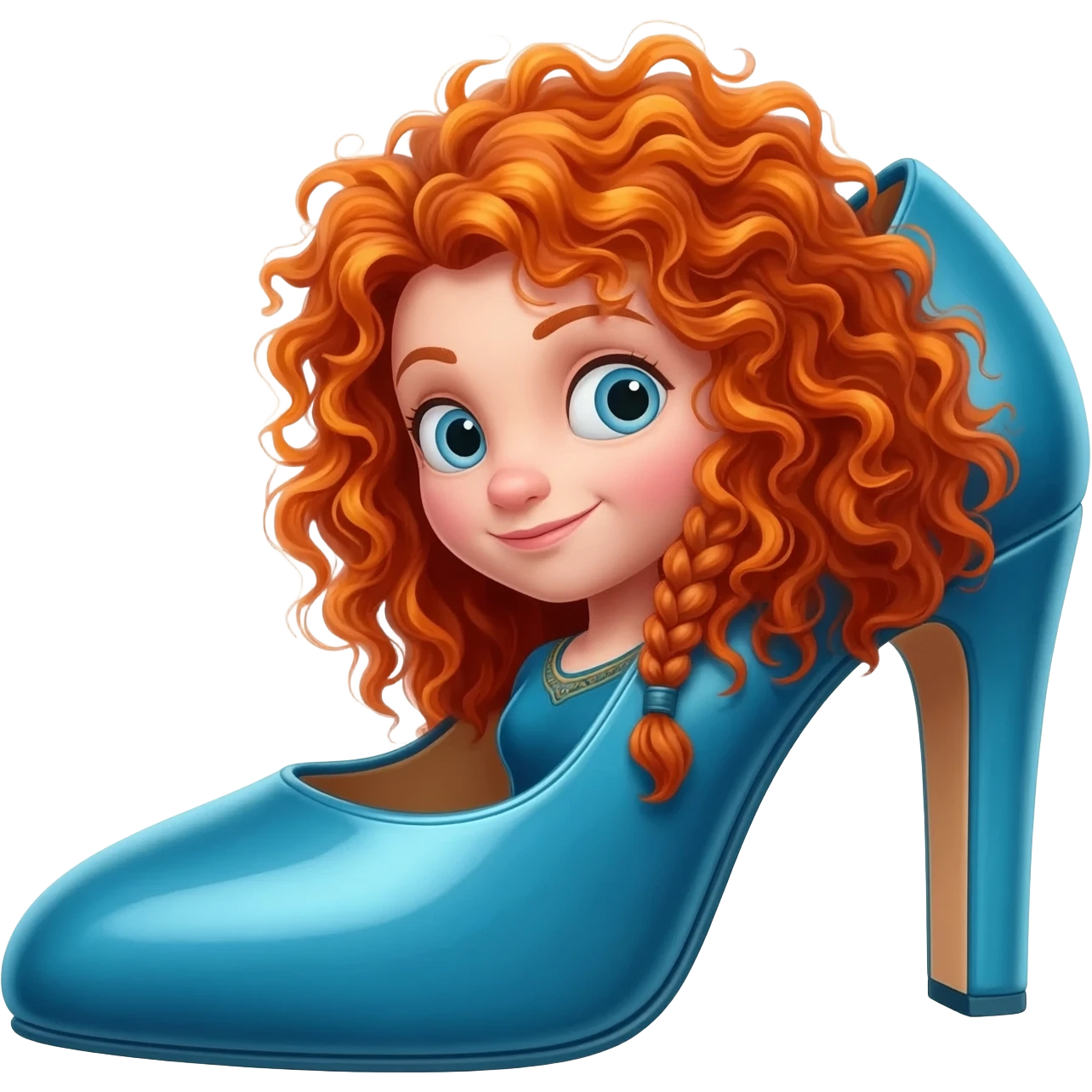 Disney princess merida high heel emoji