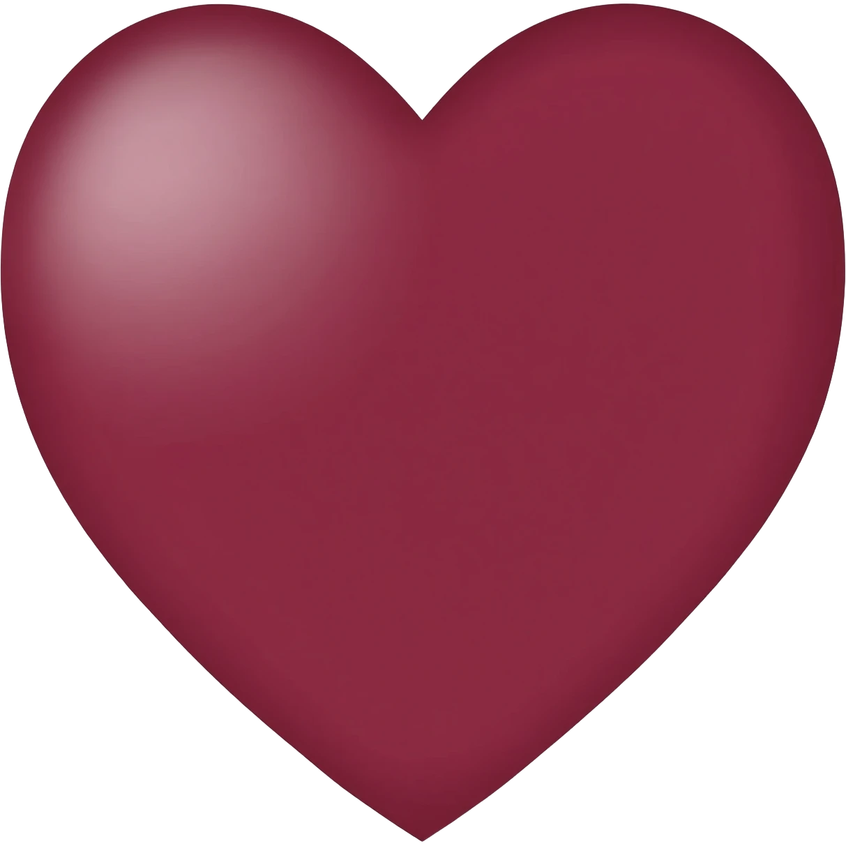 Corazón vinotinto emoji