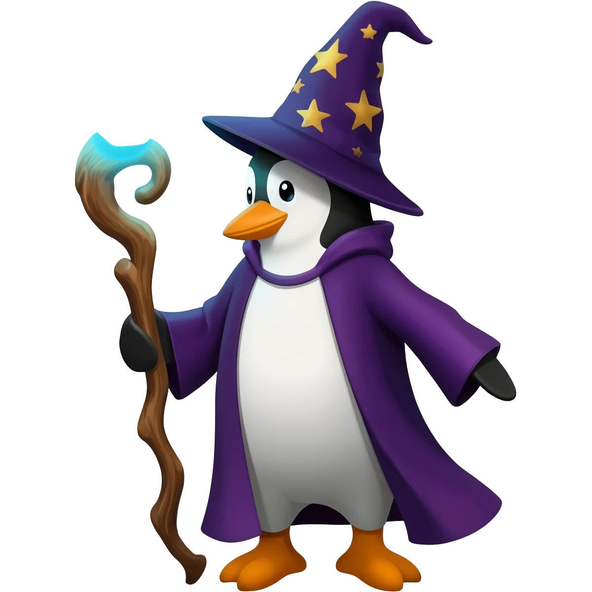 Penguin Wizard emoji