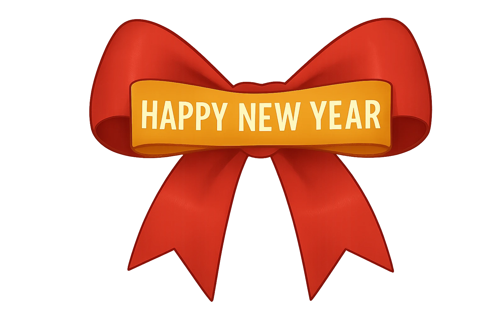 New year bow, remove background emoji