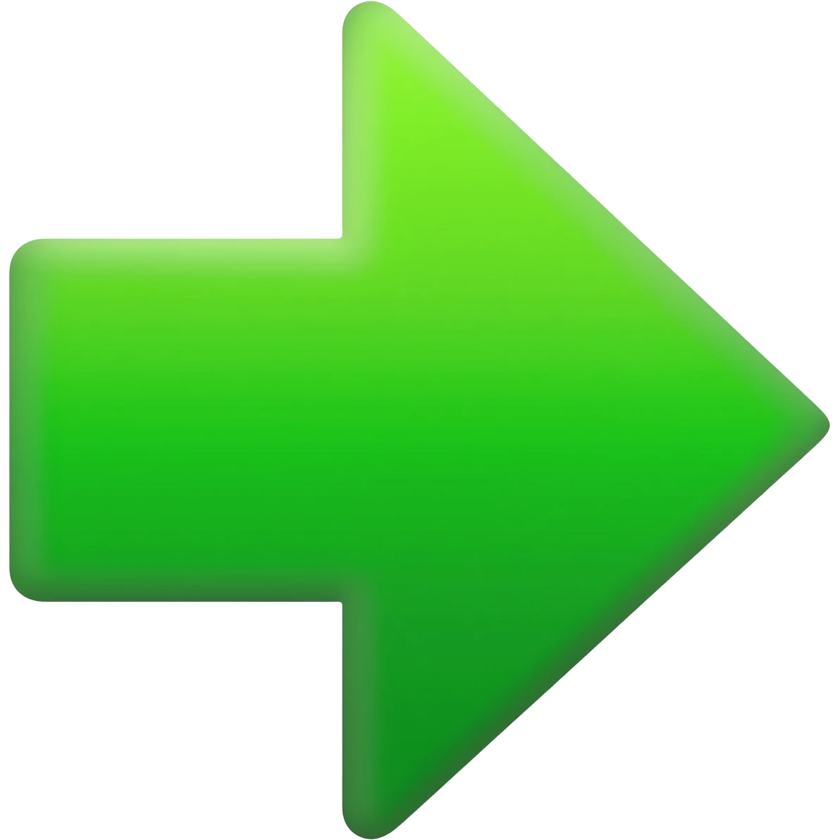 seta  direita verde emoji