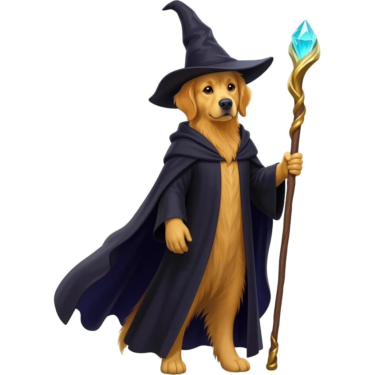 Dog wizard emoji