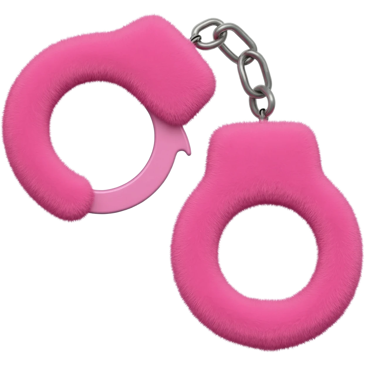 fuzzy pink handcuffs emoji