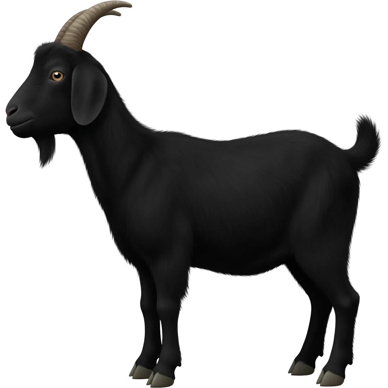 A black goat emoji