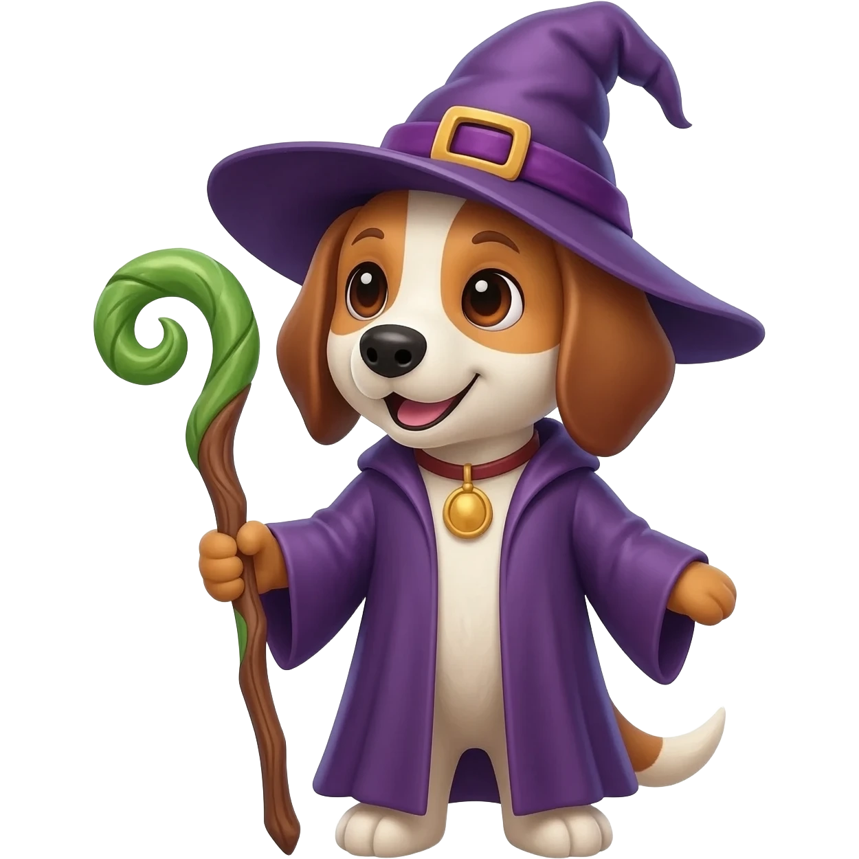 Dog wizard emoji